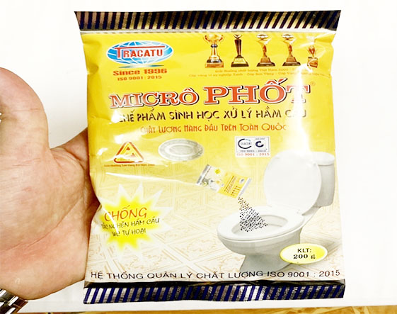 Dịch vụ thông cống hút hầm cầu Phường 12 Tp Vũng Tàu uy tín 2 goi-che-pham-sinh-hoc-giup-xu-ly-bon-cau-bi-tac-nghen-nhanh-chong